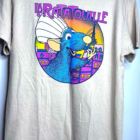 Y2K 90s new look #La Ratatouille Graphic T-Shirt M Pixar - Picture 5 of 8